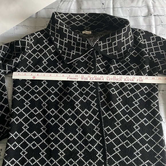 Ana Couture Black Printed Open Cardigan Size Large - Picture 5 of 13